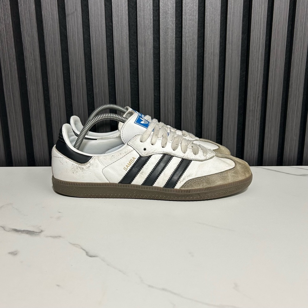 Adidas Samba White and Black Sneakers - Picture 1 of 8